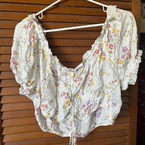 cute floral crop top